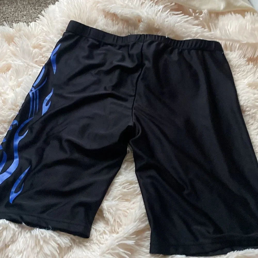 Boys XL Long Black Tight Swim Trunks 3XL